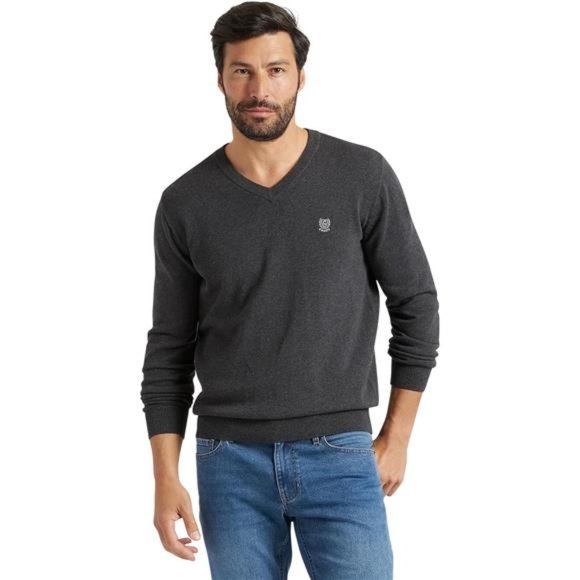 Sweater - Cotton Lightweight Long Sleeve V-Neck Pulloverfor Men